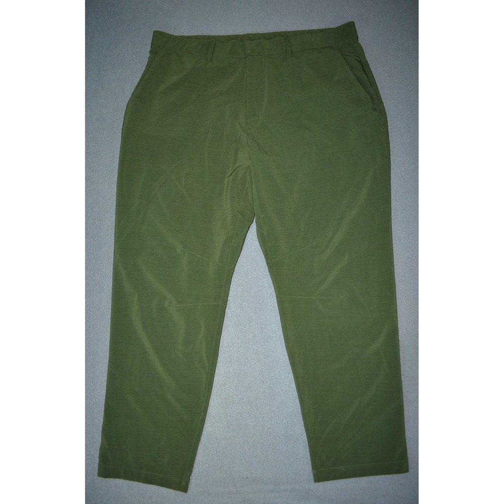 Fabletics Mens The Only Pants Olive Green Stretch Athletic Chino XL x 27"